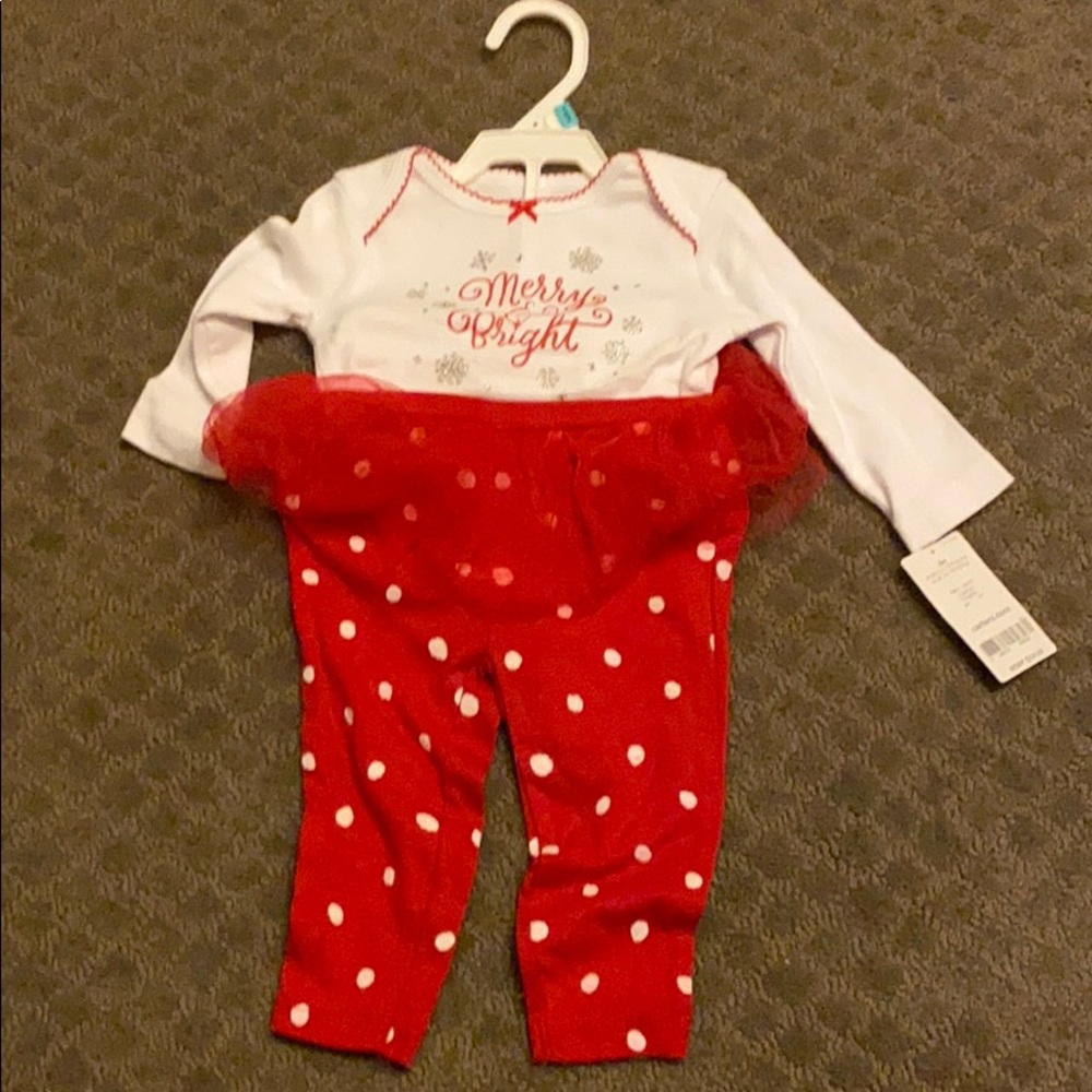 Carters Girls Holiday outfit 6m NWT